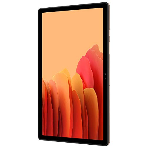 Samsung Galaxy Tab A7 10.4" (2020, WiFi + Cellular) 32GB 4G LTE Tablet & Phone (Makes Calls) GSM Unlocked, International Model w/US Charging Cube - SM-T505 (WiFi + Cellular, Gold)