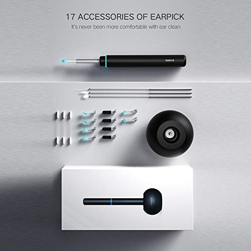 BEBIRD M9 Pro Metal Design Smart Visual Ear Otoscope, 1080P Wireless Ear Camera, Reusable Ear Wax Removal Tools, Professional Home Ear Inspection for Kids and Adults, Works with iPhone, iPad, Android