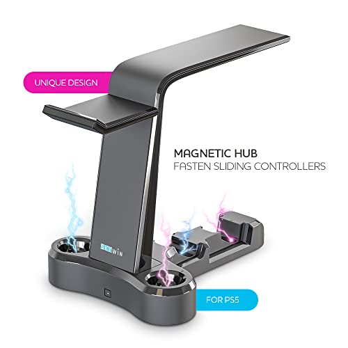 Skywin VR Charging Stand - PSVR Charging Stand to Showcase, Display, and Charge your PS5 VR (PS5 Controller)