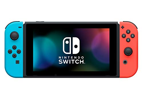 Nintendo Switch with Neon Blue and Neon Red Joy‑Con