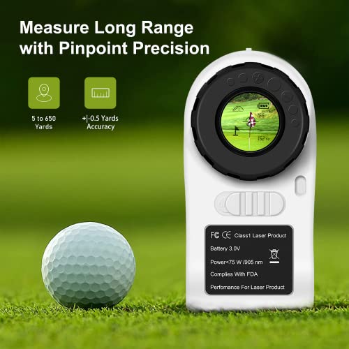 PEAKPULSE Golf Laser Rangefinder for Golf & Hunting Range Finder Gift, Distance Finder with Slope Mode, Flag Pole Locking Vibration︱Fast Focus System.