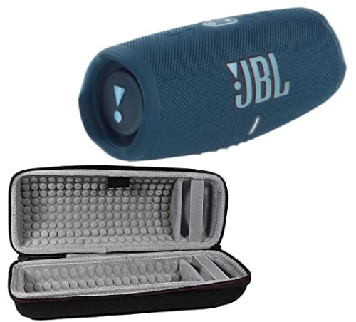 JBL Charge 5 - Portable Bluetooth Speaker with Exclusives Hardshell Travel Case with IP67 Waterproof and USB Charge Out (Blue)