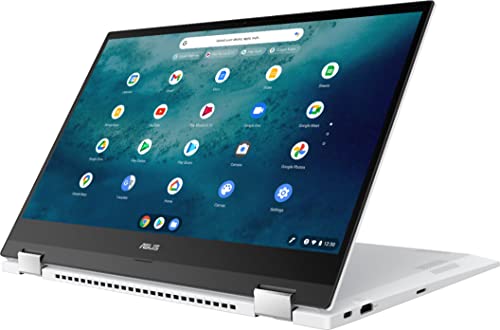 ASUS Flip 2-in-1 15.6" FHD Touchscreen Chromebook Laptop, Intel Core i3-1115G4(Up to 4.1GHz), 8GB DDR4 RAM, 128GB SSD, Backlit Keyboard, WiFi 6, USB Type C, Chrome OS, White