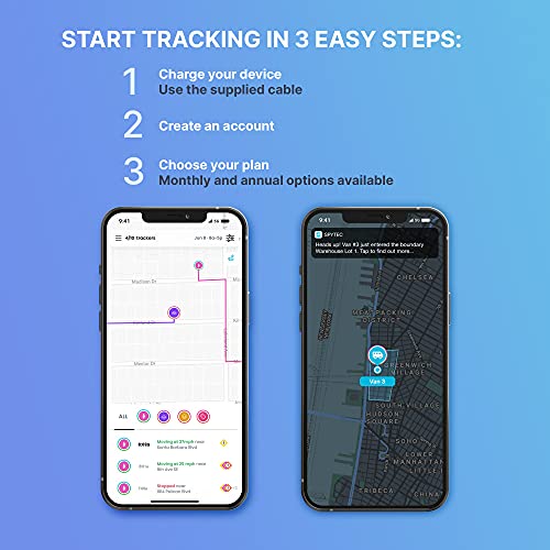 Spytec GPS GL300 Real-Time GPS Tracker for Vehicles Cars Trucks Loved Ones Asset Tracker with App and Free Weatherproof Magnetic Case