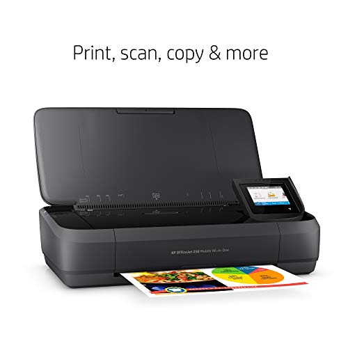 HP OfficeJet 250 All-in-One Portable Printer with Wireless & Mobile Printing, Works with Alexa (CZ992A)