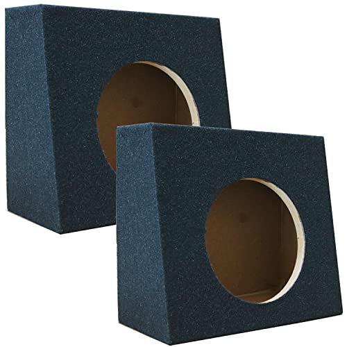 2X Single Ported Angle 12 Inches Truck Subwoofer Box Enclosure with Thick Heavy Duty MDF - 12" Inches Woofer (2 Pieces)