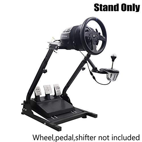 Racing Wheel Stand, Height Adjustable & Foldable Steering Wheal Stand Compatible with Logitech G25,G27,G29,G920 Gaming Cockpit