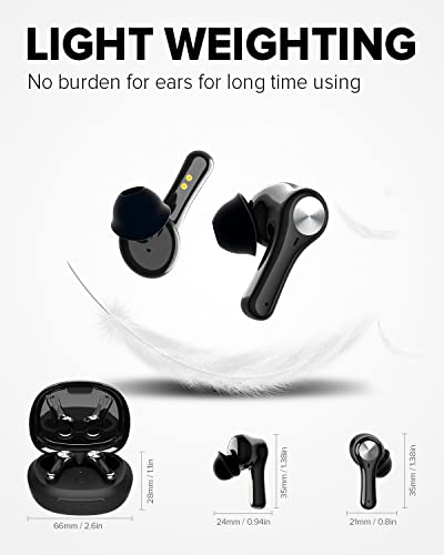 coniler Bluetooth Hearing Aids Rechargeable, Noise Cancelling, Pitch Elimination, 16 Channel In-Ear Digital Hearing Amplifier with Portable Charging Case for Seniors