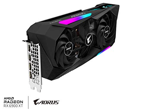 GIGABYTE AORUS Radeon RX 6900 XT Master 16G Graphics Card, MAX-Covered Cooling, 16GB 256-bit GDDR6, GV-R69XTAORUS M-16GD Video Card