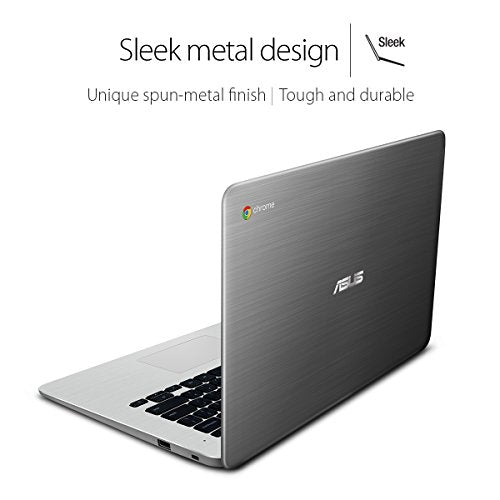 ASUS Chromebook C301SA 13.3 Inch (Intel Quad-Core Celeron, 4GB, 64GB eMMC, Metallic Grey)