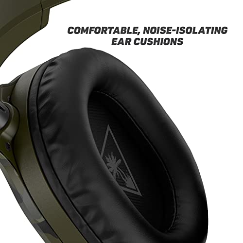 Turtle Beach Recon 70 Multiplatform Gaming Headset for Xbox Series X, Xbox Series S, Xbox One, PS5, PS4, PlayStation, Nintendo Switch, Mobile,& PC with 3.5mm-Flip-to-Mute Mic, 40mm Speakers-Green Camo