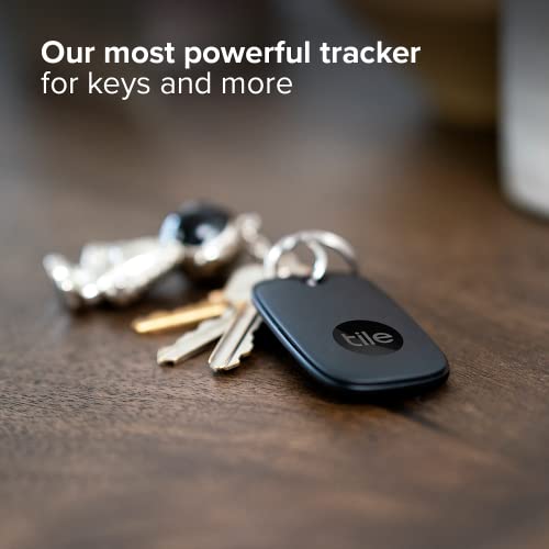 Tile Pro (2022) 1-Pack. Powerful Bluetooth Tracker, Keys Finder and Item Locator for Keys, Bags, and More; Up to 400 ft Range. Water-Resistant. Phone Finder. iOS and Android Compatible.