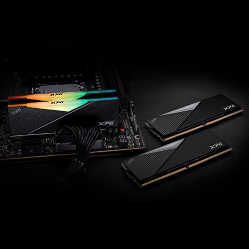 XPG Lancer DDR5 RGB 5200MHz 32GB (2x16GB) CL38-38-38 UDIMM 288-Pins Desktop SDRAM Memory RAM Kit (AX5U5200C3816G-DCLARBK)