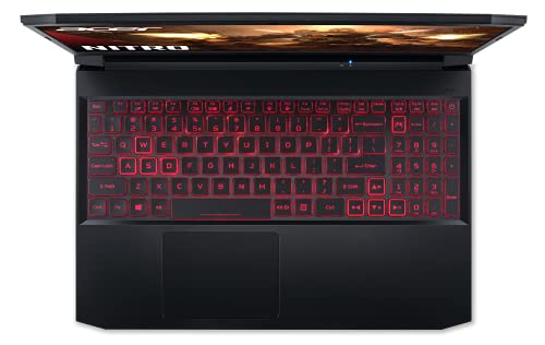 Acer Nitro 5 AN515-45-R83Z Gaming Laptop, AMD Ryzen 5 5600H Hexa-Core Processor | NVIDIA GeForce GTX 1650 | 15.6" FHD 144Hz IPS Display | 8GB DDR4 | 256GB NVMe SSD | WiFi 6 | Backlit Keyboard