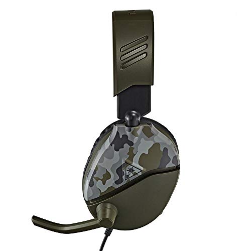 Turtle Beach Recon 70 Multiplatform Gaming Headset for Xbox Series X, Xbox Series S, Xbox One, PS5, PS4, PlayStation, Nintendo Switch, Mobile,& PC with 3.5mm-Flip-to-Mute Mic, 40mm Speakers-Green Camo