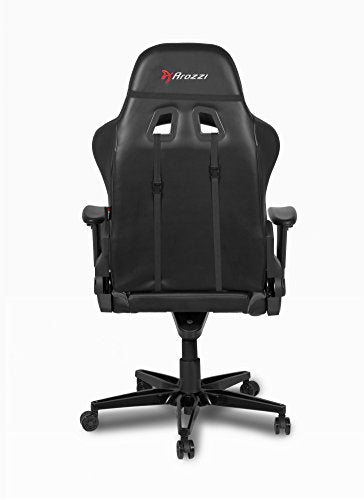 Arozzi - Verona XL Plus Ergonomic Computer Gaming/Office Chair with High Backrest, Recliner, Swivel, Tilt, Rocker, Adjustable Height and Adjustable Lumbar and Neck Support - Black