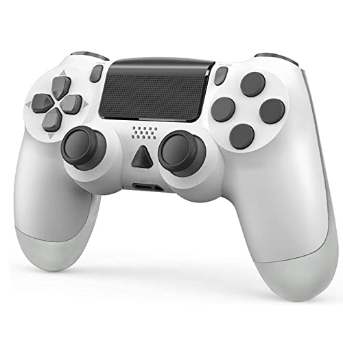 Euiyi PS-4 Wireless Controller,Game Gamepad Joystick Compatible with Playstation 4/Slim/Pro Console Built-in Speaker&Dual Vibration Motors (White)