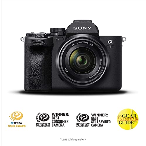 Sony Alpha 7 IV Full-frame Mirrorless Interchangeable Lens Camera,Body Only , Black