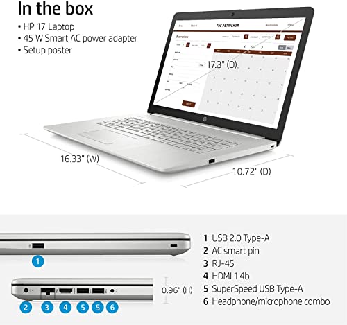 2022 HP Pavilion 17.3 inch IPS FHD Laptop, Intel Core i5-1135G7 (Beats i7-1065G7), Intel Iris Xe Graphics, 16GB RAM, 1TB PCIe SSD, Backlit Keyboard, WiFi 5, Long Battery Life, Webcam, Windows 11