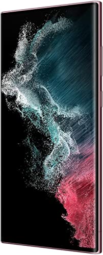 Samsung Galaxy S22 Ultra S9080 5G 512GB 12GB RAM Factory Unlocked (GSM Only | No CDMA - not Compatible with Verizon/Sprint) Global Version - Burgundy