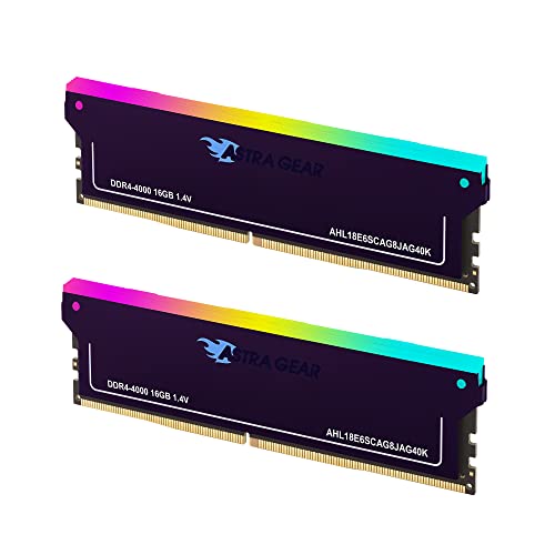 Astra Gear DDR4 32GB(16GBx2) 4000Mhz RGB Gaming Desktop Ram U-DIMM Ultra Smooth RGB Lighting (AHL18E6SCAG8JAG40K)