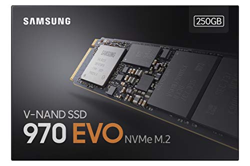 SAMSUNG 970 EVO 250GB - NVMe PCIe M.2 2280 SSD (MZ-V7E250BW)