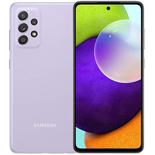 Samsung A52 SM-A525M/DS (128GB + 4GB RAM), 4G LTE, International Version (No US Warranty), Awesome Violet - Unlocked (GSM Only | Not Compatible with Verizon/Sprint)