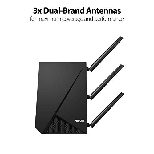 ASUS WiFi 6 Router (RT-AX3000) - Dual Band Gigabit Wireless Internet Router & Dual Band WiFi Repeater & Range Extender (RP-AC1900) - Coverage Up to 3000 sq.ft