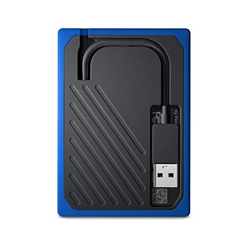 WD 500GB My Passport Go Cobalt SSD Portable External Storage - WDBY9Y5000ABT-WESN (Old model)