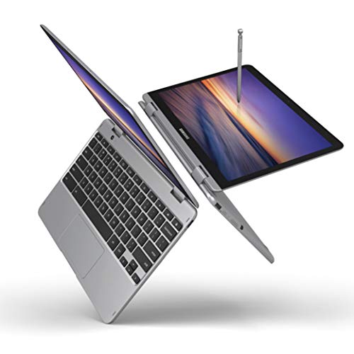 Samsung Chromebook Plus V2, 2-in-1, 4GB RAM, 32GB eMMC, 13MP Camera, Chrome OS, 12.2", 16:10 Aspect Ratio, Light Titan (XE520QAB-K01US)