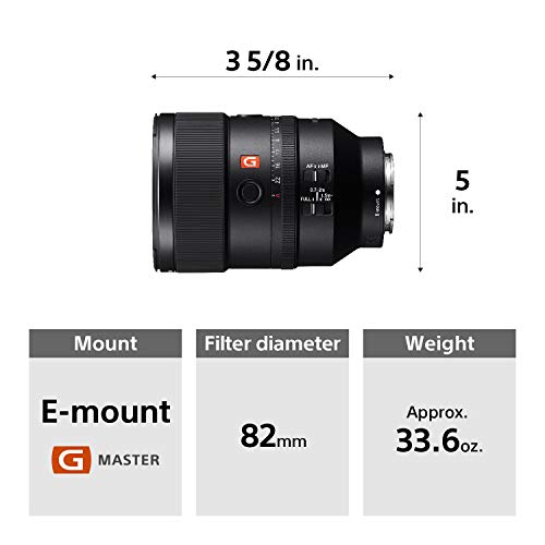 FE 135mm F1.8 G Master Telephoto Prime Lens for Sony E-Mount