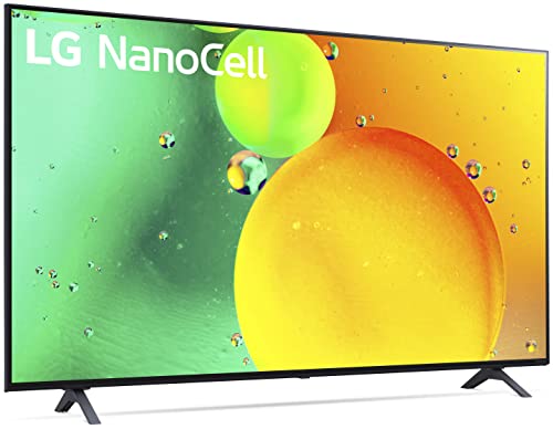 LG 55-Inch Class NANO75 Series Alexa Built-in 4K Smart TV, 60Hz Refresh Rate, AI-Powered 4K, Cloud Gaming (55NANO75UQA, 2022)