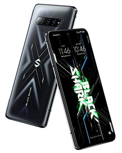 5G Gaming Phone, xiaomi Black Shark 4 Unlocked Cell Phone |8+128GB | 144Hz Display | 120W Fast Charging | Android Phone Global Version - Black