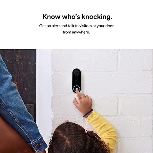 Google Nest Video Doorbell Camera Wired (Renewed)