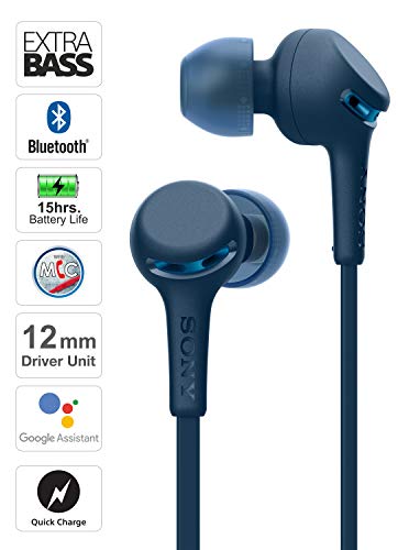 Sony WI-XB400 Wireless in-Ear Extra Bass Headset/Headphones with mic for Phone Call, Blue (WIXB400/L)