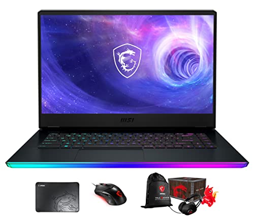 MSI Raider GE66 12UGS Gaming Laptop (Intel i7-12700H 14-Core, 64GB DDR5 4800MHz RAM, 2x8TB PCIe SSD RAID 0 (16TB), GeForce RTX 3070 Ti, 15.6" 240Hz Win 11 Pro) with Loot Box, Clutch GM08, Pad