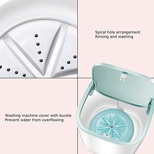 2020 New Upgraded Portable Washing Machine, 3.8L USB Powered Fully Automatic Desktop Laundry Machine, Mini Washing Machine for Camping, Dorms, Apartments, Business Trips