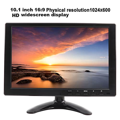 10.1 Inch Screen 16:9 Portable HDMI Monitor Display,Cheap Computer Desktop Laptop Vertical Monitor Screen for Ps4 for Xbox for Raspberry Pi(U.S. regulations, Transl)