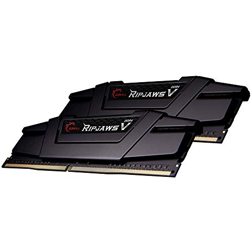 G.Skill RipJaws V Series 16GB (2 x 8GB) 288-Pin SDRAM PC4-25600 DDR4 3200 CL16-18-18-38 1.35V Dual Channel Desktop Memory Model F4-3200C16D-16GVKB