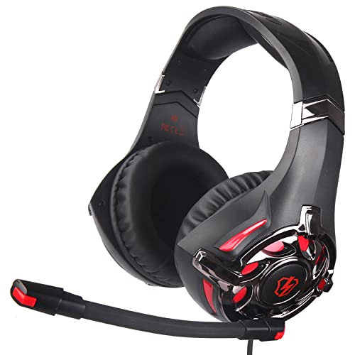 SADES G813 Multi-Platform Playstation 4Gaming Headset with Mic 3.5MM Jack in-LINE Volume Control Over-Ear Headphones for New PC/PS4/XboxOne/Smartphones