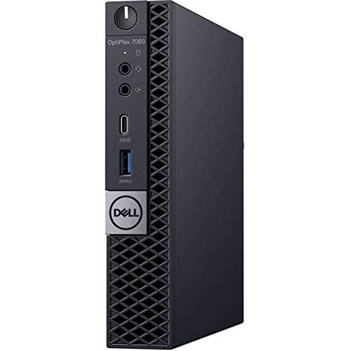 Dell Optiplex 7060 Micro Tower Business Desktop Computer (Intel Core i5-8500T 6 Core, 8GB, 256GB PCIe M.2 NVMe SSD, WiFi) Windows 10 Pro (Renewed)