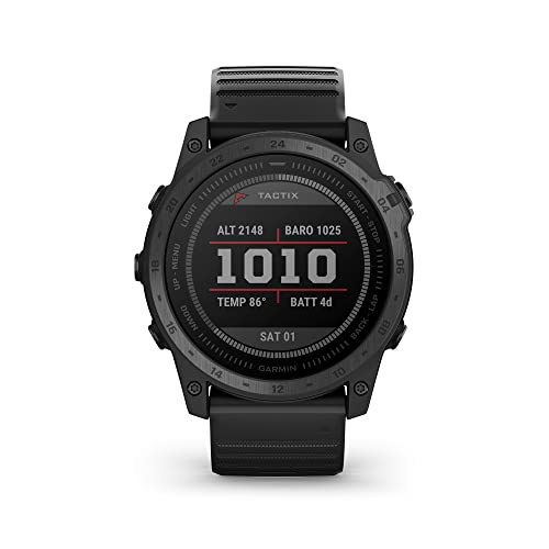 Gamin tactix 7, Standard Edition, Ruggedly Built Premium Tactical GPS Watch with Silicone Band