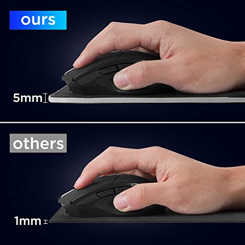 Mouse Pad, Gaming Mouse pad with Additional 4-Port USB Hub, 31.5 x 11.8 x 0.2 inches Thickened RGB Mouse Pad,14 Colors to Switch at Will…