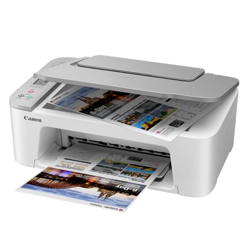 Canon Wireless Inkjet All-in-One Printer with LCD Screen Print Scan and Copy, Built-in WiFi Wireless Printing from Android, Laptop, Tablet, and Smartphone with 6 Ft NeeGo Printer Cable - White