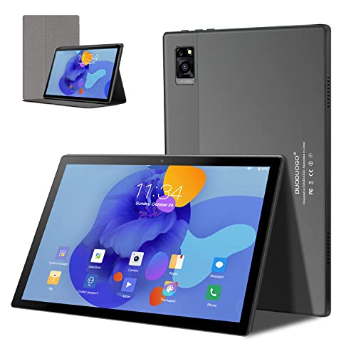 10 Inch Android Tablet PC, 5G WiFi & 4G LTE SIM Octa-Core Tablets, 64GB ROM 256GB Expand Android 10.0 Tablet, FHD 1920x1200 Tableta, G+G, 8MP Camera, Long Battery Life (Including Tablet Case)