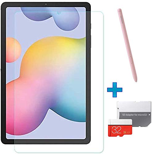 Samsung Galaxy P610 Tab S6 Lite 10.4-Inch 64 GB WiFi Android 10 Touchscreen Tablet (Chiffon Rose) Bundle S Pen Included - Hard Case, Screen Protector, 32GB microSD Card