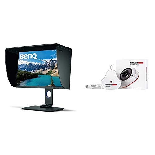 BenQ SW271 27 Inch 4K HDR Professional IPS Monitor, Black & Datacolor SpyderX Pro – Monitor Calibration Designed for Serious Photographers and Designers SXP100