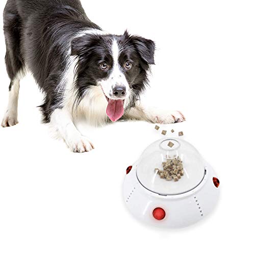 Laifug SmellyUFO Dog Feeder Ball,Slow Feeder, Dog Puzzle Toy, Treat Dispensing Toy and Interactive Dog Toy,Durable Enrichment Toy for Dogs