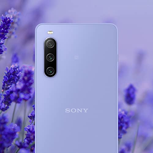 Sony Xperia 10 IV Dual SIM 128GB ROM + 6GB RAM (GSM only | No CDMA) Factory Unlocked 5G Smartphone (Lavender) - International Version