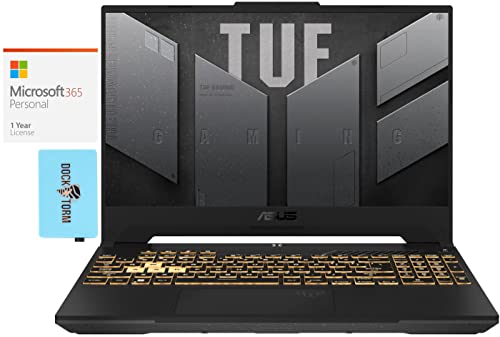 ASUS TUF Gaming F15 Gaming & Entertainment Laptop (Intel i7-12700H 14-Core, 64GB DDR5 4800MHz RAM, 2x8TB PCIe SSD RAID 0 (16TB), RTX 3060, Win 11 Pro) with MS 365 Personal , Hub
